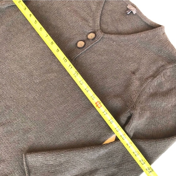 J. Jill chenille soft cozy boxy V-neck top size Medium - Picture 3 of 6